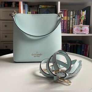 Kate Spade’s Elsie Pebbled Leather Bucket Bag